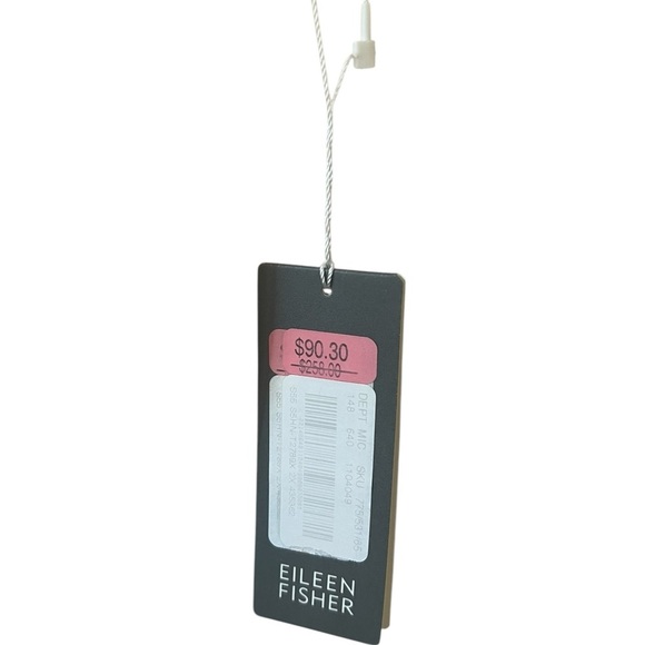 NWT Eileen Fisher Cream 100% Silk 2X Short Sleeves Top Hi-Low - Picture 5 of 7